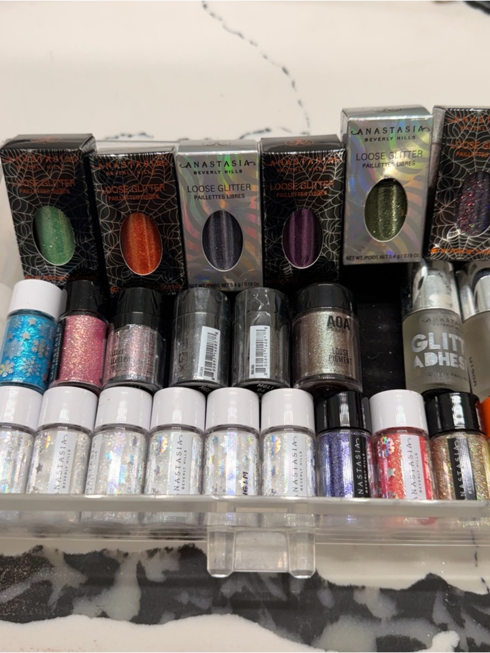 New authentic Anastasia Beverly Hills glitter bundle